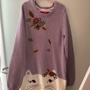 Isaac Mizrahi Girls Purple Sweater Dress M 6/7